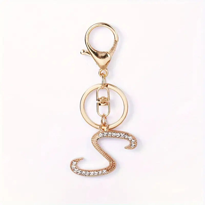 Rhinestone Keychains (Gold)