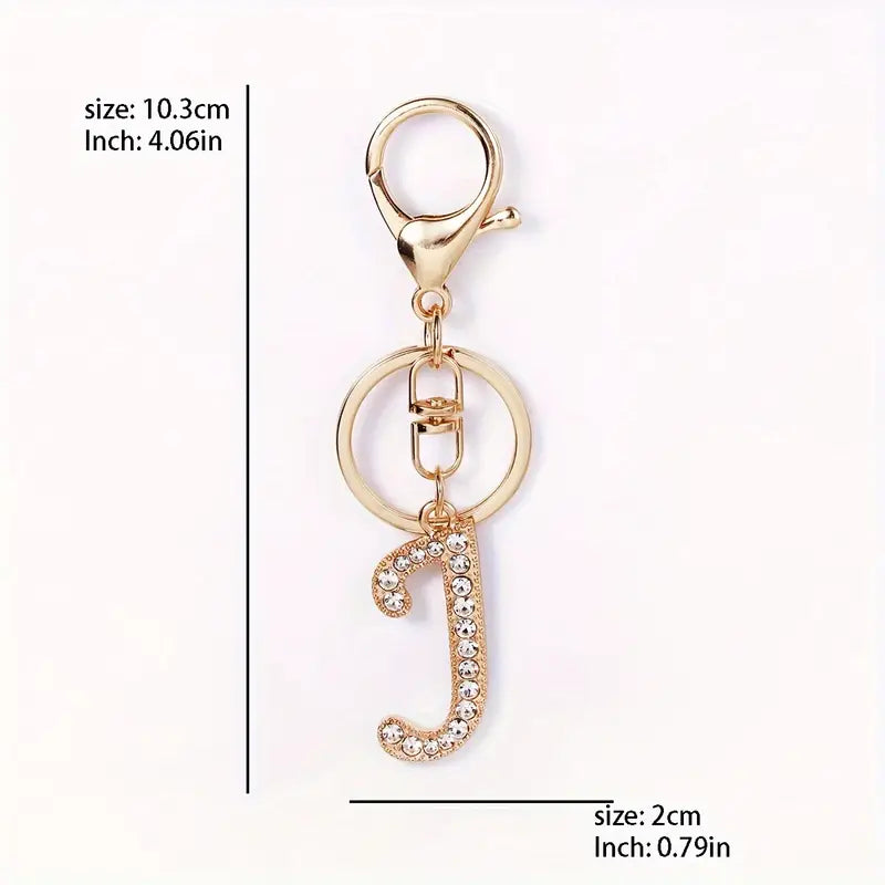 Rhinestone Keychains (Gold)