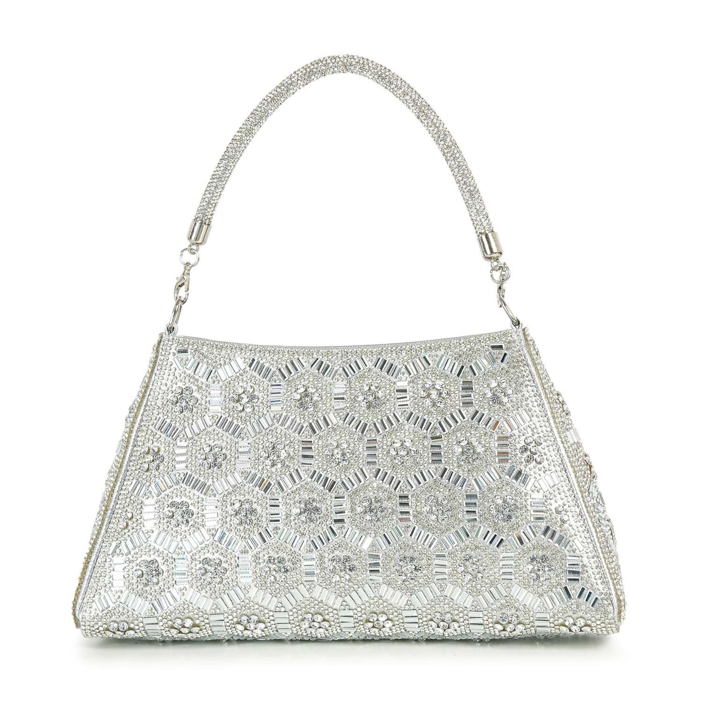 Dazzling Rhinestone Pattern Hand Tote