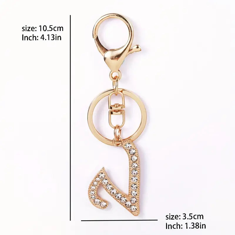 Rhinestone Keychains (Gold)