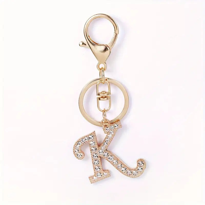 Rhinestone Keychains (Gold)