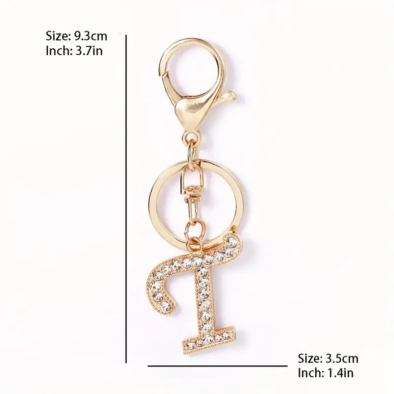 Rhinestone Keychains (Gold)