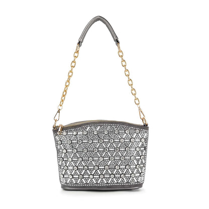 Rhinestone Covered Unique Crossbody Sling
