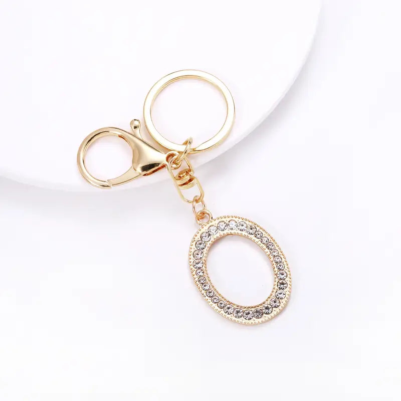 Rhinestone Keychains (Gold)