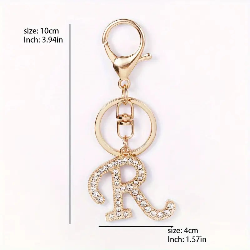 Rhinestone Keychains (Gold)