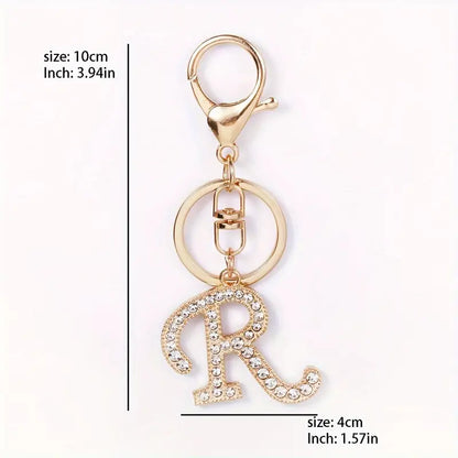 Rhinestone Keychains (Gold)