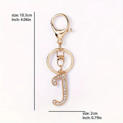 Rhinestone Keychains (Gold)