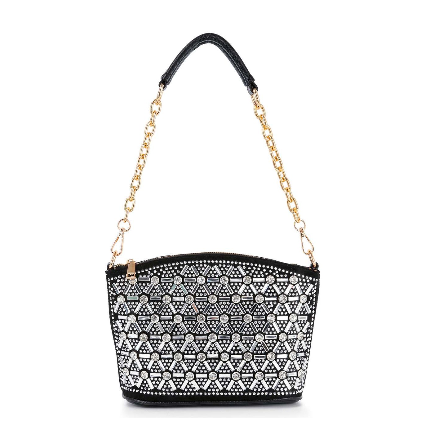 Rhinestone Covered Unique Crossbody Sling