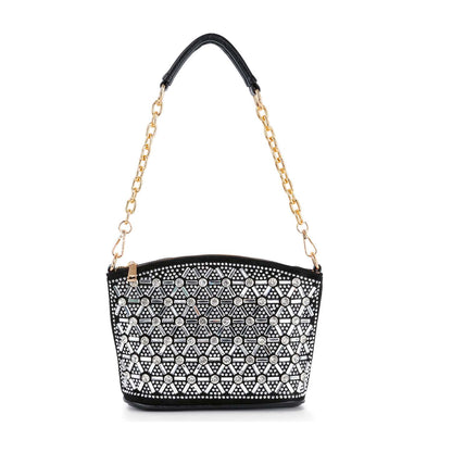 Rhinestone Covered Unique Crossbody Sling