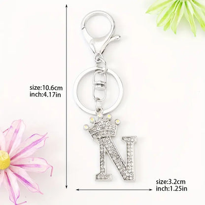 Rhinestone Key Chains (Silver)