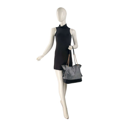 Tall Gathered Rhinestone Tote Set