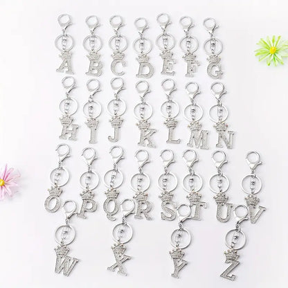 Rhinestone Key Chains (Silver)