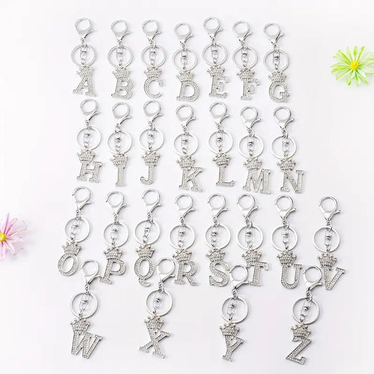 Rhinestone Key Chains (Silver)
