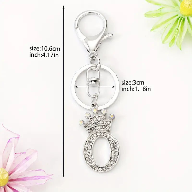 Rhinestone Key Chains (Silver)