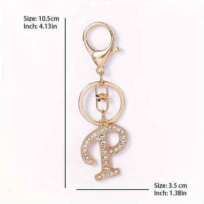 Rhinestone Keychains (Gold)