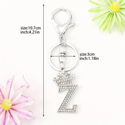 Rhinestone Key Chains (Silver)