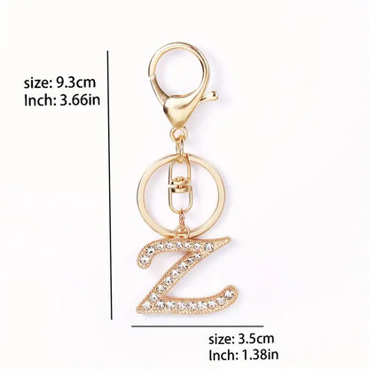 Rhinestone Keychains (Gold)