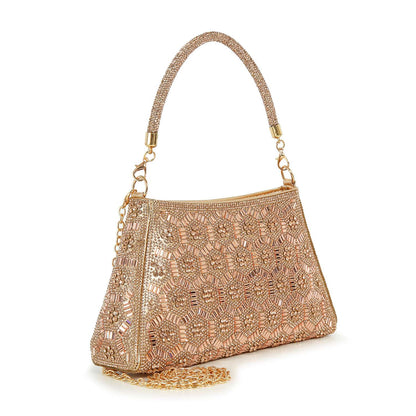 Dazzling Rhinestone Pattern Hand Tote