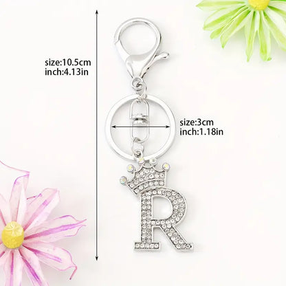 Rhinestone Key Chains (Silver)
