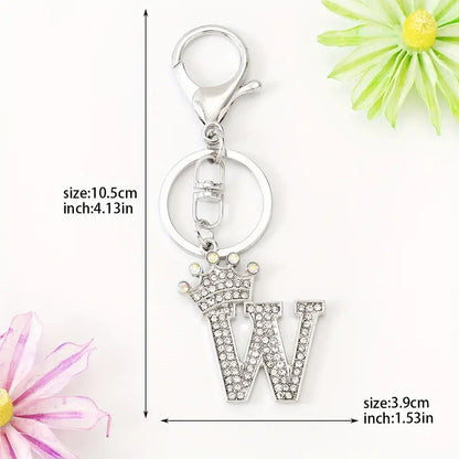 Rhinestone Key Chains (Silver)