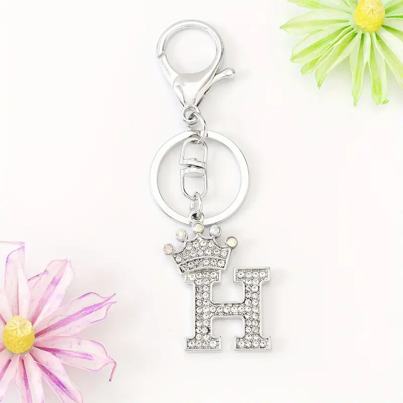 Rhinestone Key Chains (Silver)
