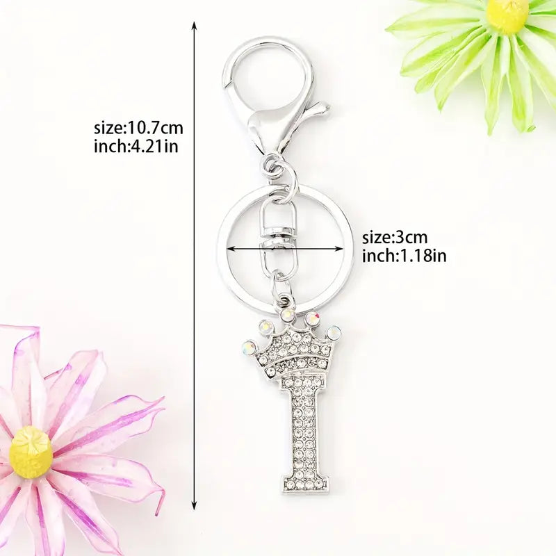 Rhinestone Key Chains (Silver)