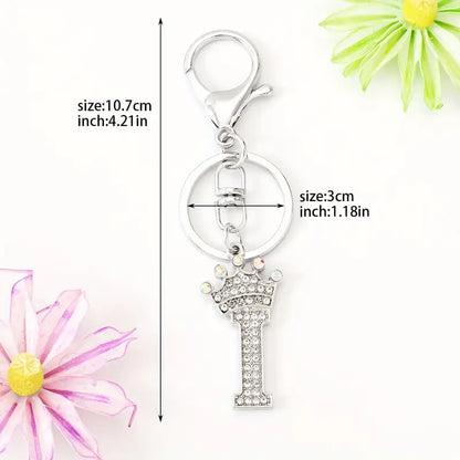 Rhinestone Key Chains (Silver)