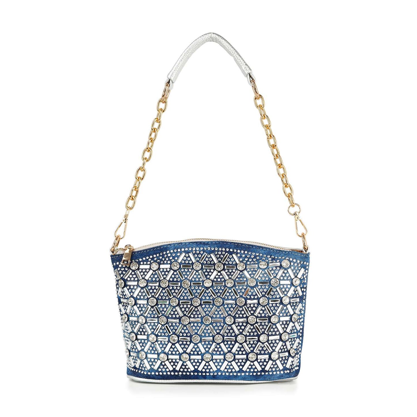 Rhinestone Covered Unique Crossbody Sling