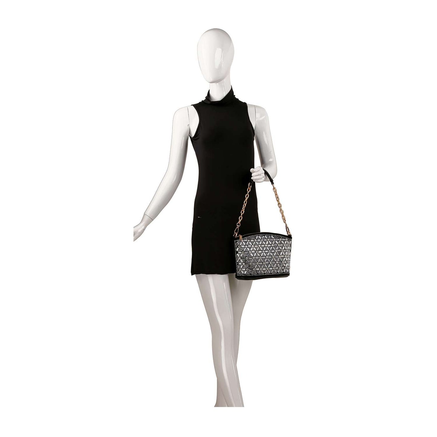 Rhinestone Covered Unique Crossbody Sling