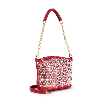 Rhinestone Covered Unique Crossbody Sling