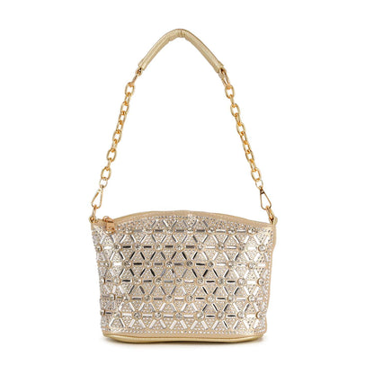 Rhinestone Covered Unique Crossbody Sling