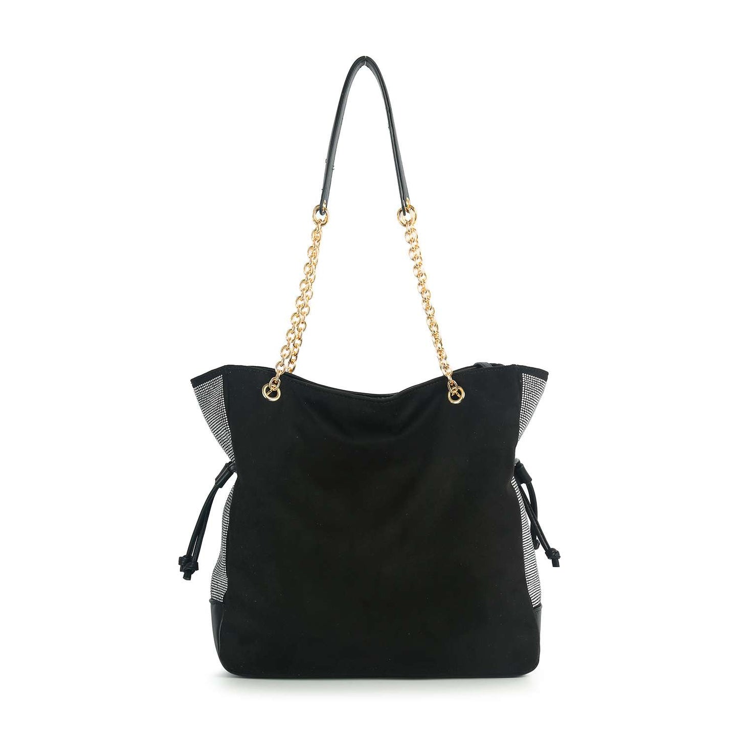 Tall Gathered Rhinestone Tote Set