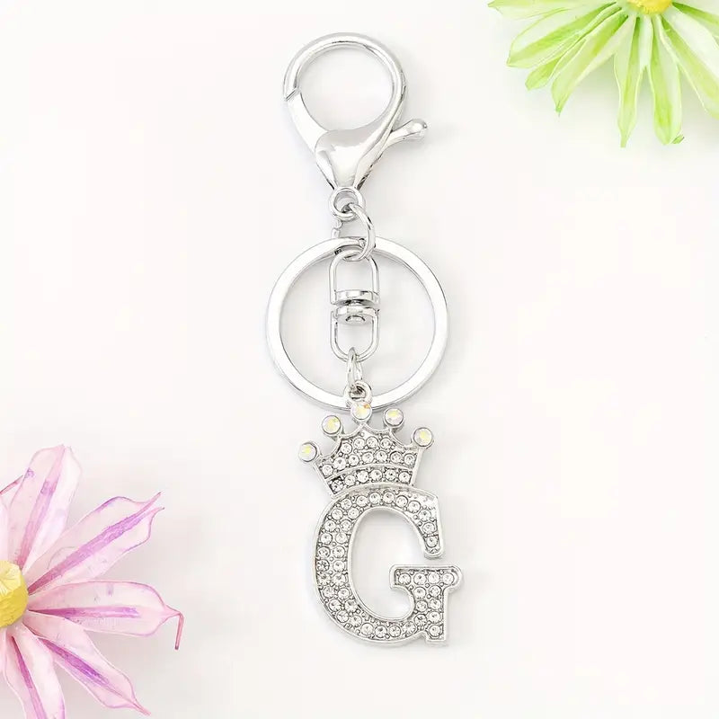 Rhinestone Key Chains (Silver)