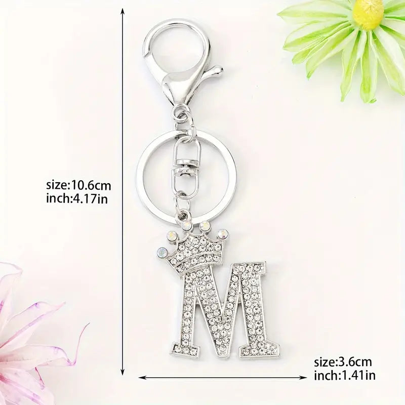 Rhinestone Key Chains (Silver)