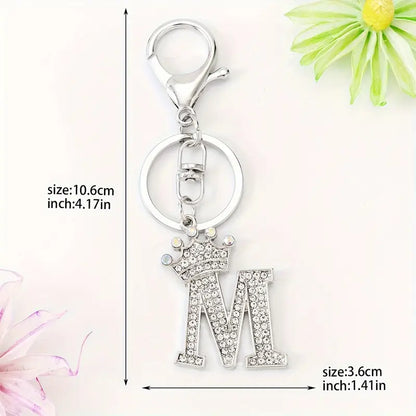 Rhinestone Key Chains (Silver)