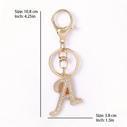 Rhinestone Keychains (Gold)
