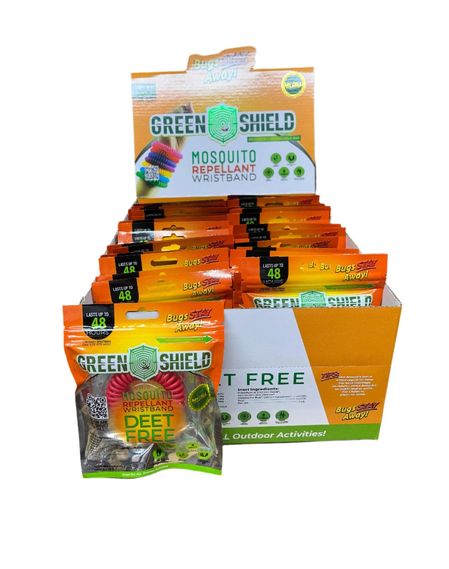 Mosquito Repellent Wrist Bands 1pk 36/display +1 Free glove