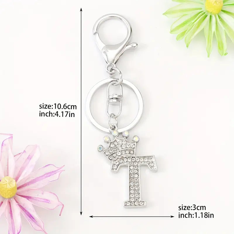 Rhinestone Key Chains (Silver)