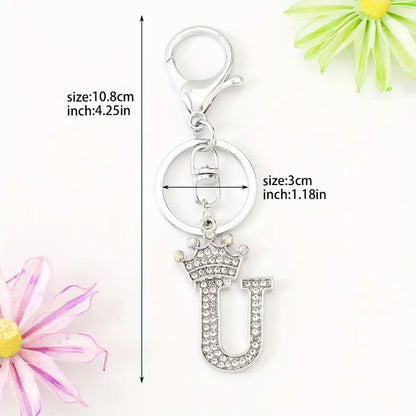 Rhinestone Key Chains (Silver)
