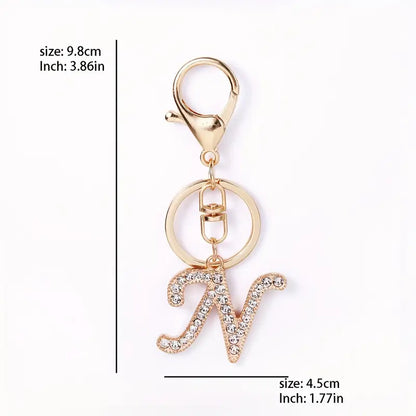 Rhinestone Keychains (Gold)