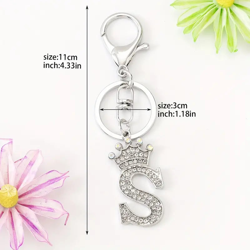Rhinestone Key Chains (Silver)