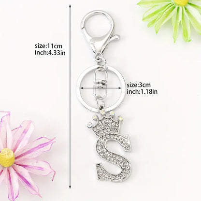 Rhinestone Key Chains (Silver)