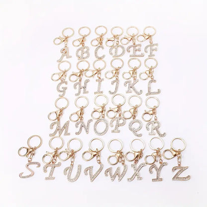 Rhinestone Keychains (Gold)