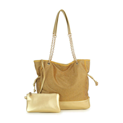 Tall Gathered Rhinestone Tote Set