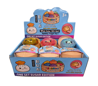 Squishy Glitter Dumpling Toy 12/display+ 1 free air freshner