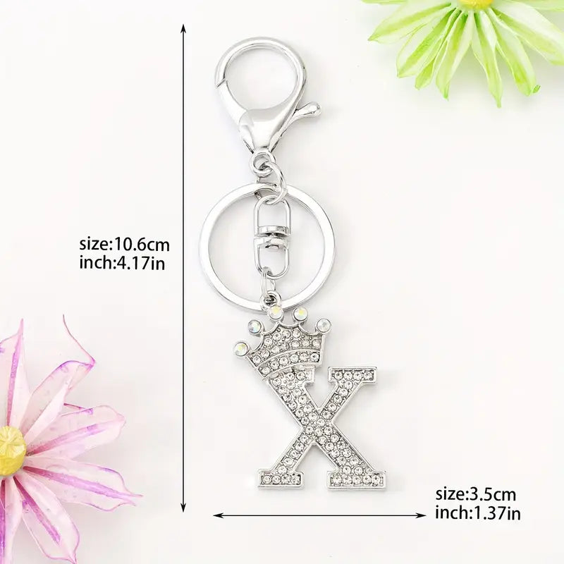 Rhinestone Key Chains (Silver)