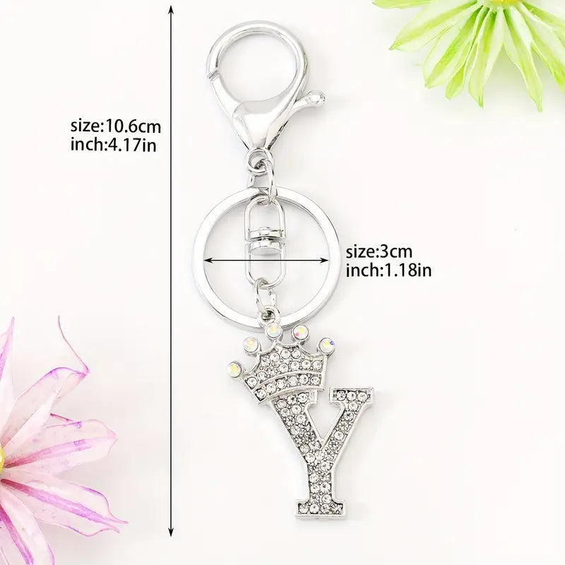 Rhinestone Key Chains (Silver)