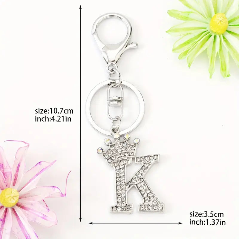 Rhinestone Key Chains (Silver)
