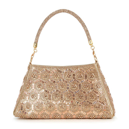 Dazzling Rhinestone Pattern Hand Tote