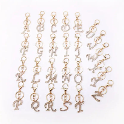 Rhinestone Keychains (Gold)